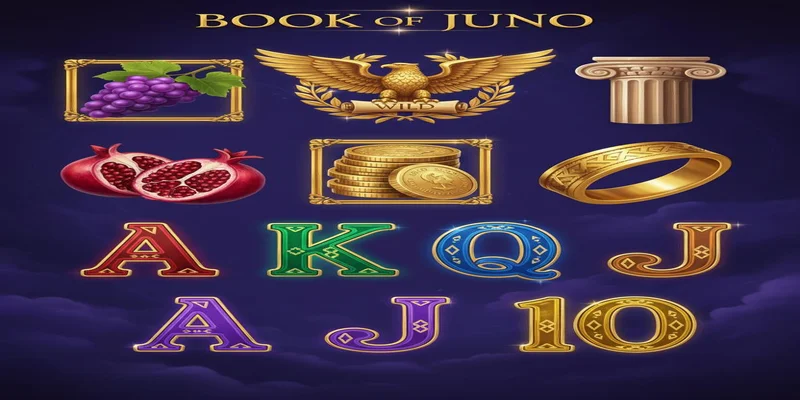 Alle Spielsymbole von Book of Juno in der Übersicht